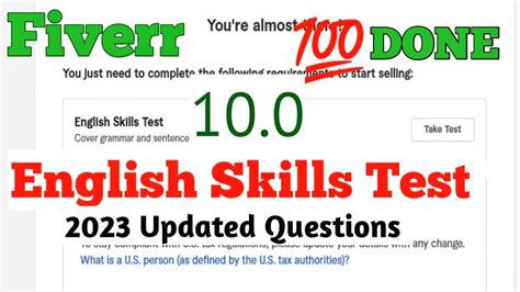 How To Pass Fiverr English Skills Test All Updated Question And