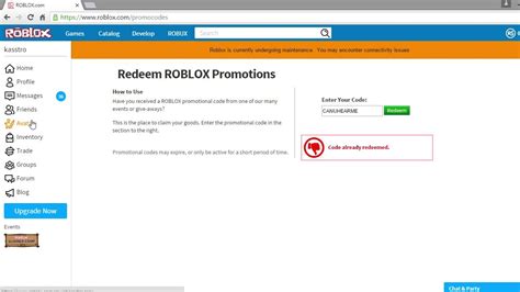 Roblox Redeem Promo Codes Robux How To Redeem Codes On Roblox