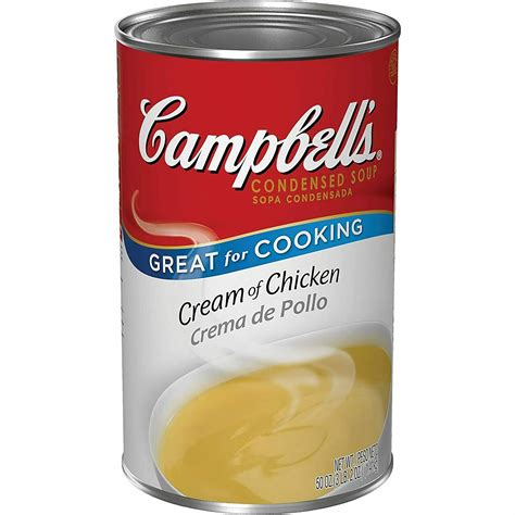 Campbell soup chicken kiev, ingredients: Campbells Cream of Chicken Soup 50oz
