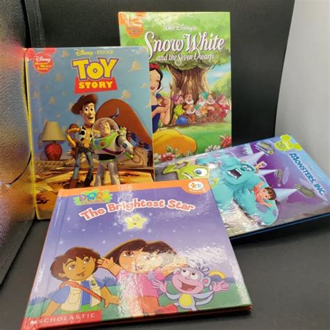Books Lot Of 4 Dora The Explorer Children Scholastic Hardback Disney