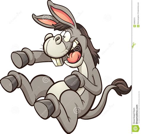Laughing Donkey Stock Vector Image 62862215