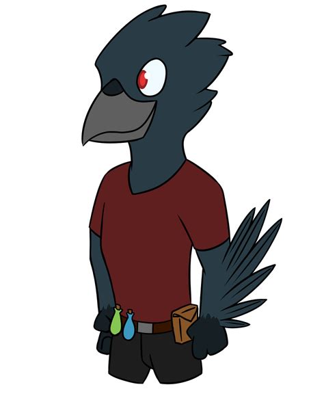 Furrybooru Avian Beak Bird Corvid Male Potions Raven Razortheraven