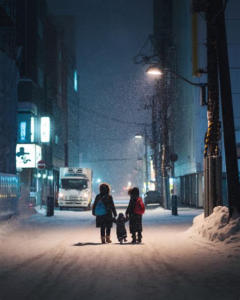 Interesting Photo Of The Day Warm Moment On A Snowy Night