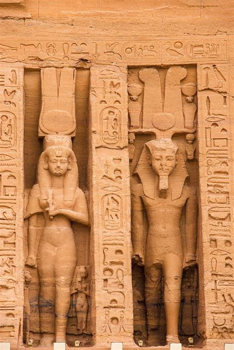 Colossal Statues Of Ramesses Ii And Queen Nefertari Temple Of Queen Nefertari At Abu Simbel
