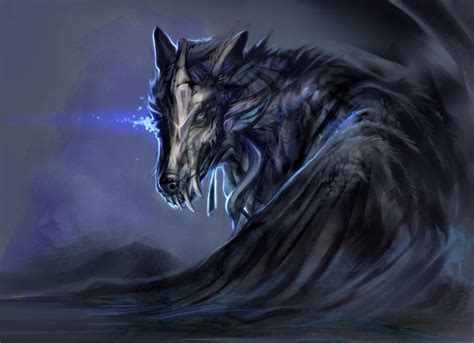 Dark Creatures Mythical Creatures Art Magical Creatures Fantasy Wolf