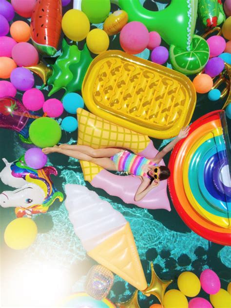 An Epic Rainbow Balloon Pool Party Studio Diy
