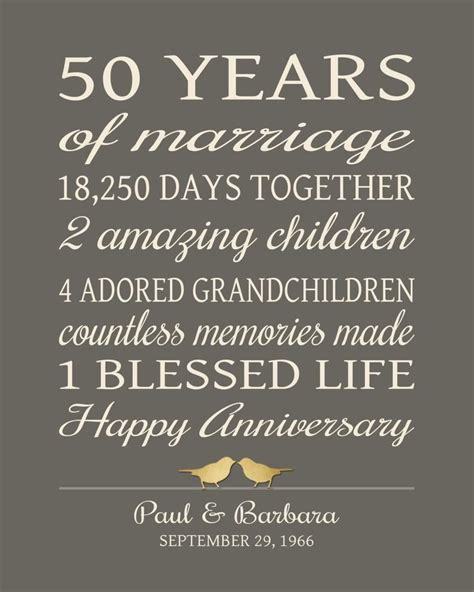 50th Anniversary T For Parents Golden Anniversary Etsy 50th Year