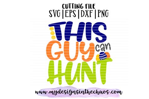 This Guy Can Hunt Svg Easter Boy Svg Easter Svg Silhouette By My