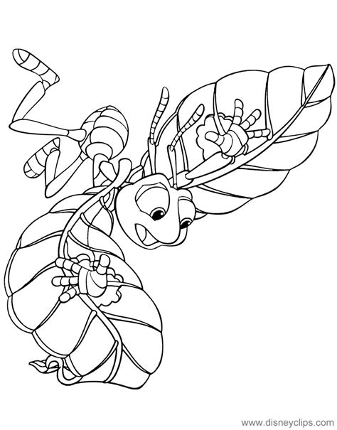 Flea, dim, mr soil, dr. A Bug's Life Coloring Pages (3) | Disneyclips.com