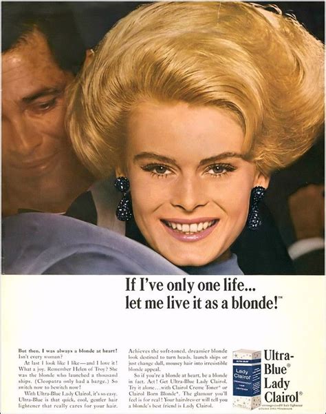 Renata Boeck Lady Clairol Ad Vogue March 15 1965 Blonde Lady Clairol