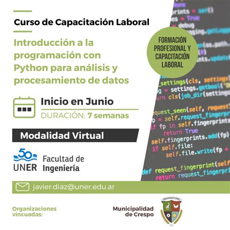 Inscripciones Abiertas Para Aprender ProgramaciÓn Con Python Para