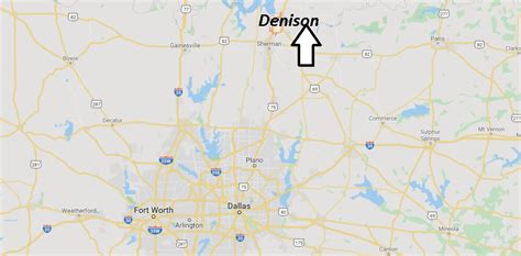 Where Is Denison Texas What County Is Denison Texas In Where Is Map