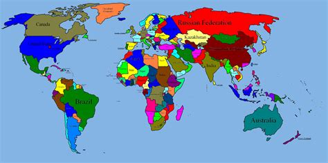 World Map Political Large Size