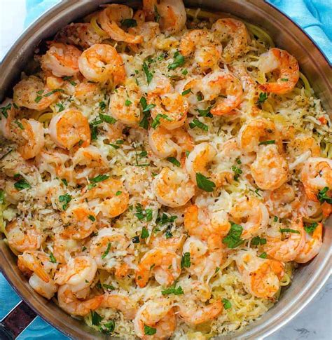I mean, garlic, butter, white wine, shrimp and i get to. Garlic Parmesan Shrimp Scampi Pasta - The Best Blog Recipes