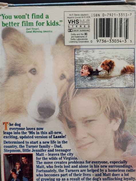 1994 Lassie Movie Vhs Vcr Tape Isbn 0 7921 3313 7 Etsy Australia