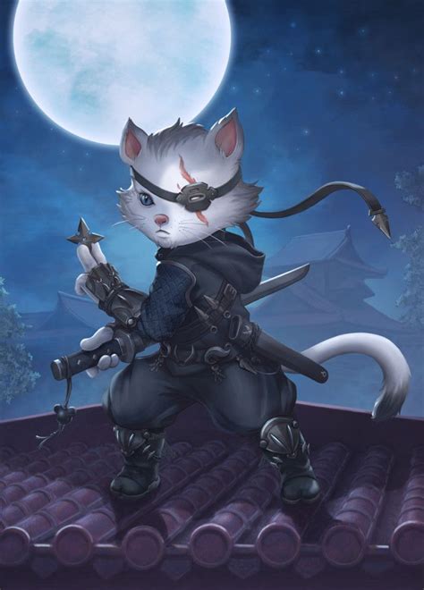Ninja cat | autumncello's artist shop. Ninja Cat | Ninja cats, Character design inspiration, Cats
