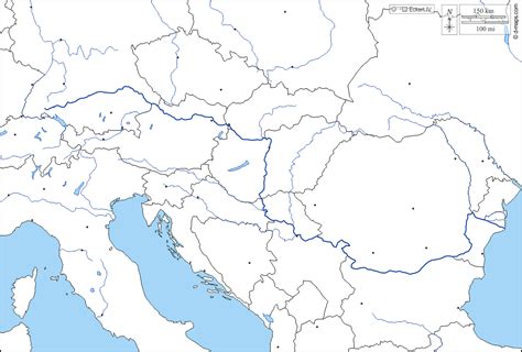 Europa Centrale Mappa Gratuita Mappa Muta Gratuita Cartina Muta The