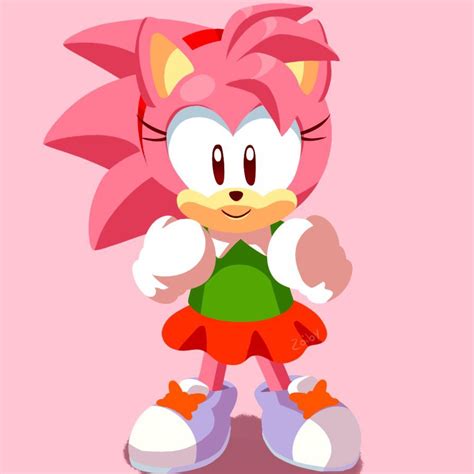 Rosy The Rascal Classic Amy Sonic The Hedgehog Diseño De Personajes