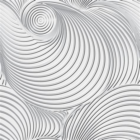 Abstract Black And White Background And Seamless Pattern On Vector Art