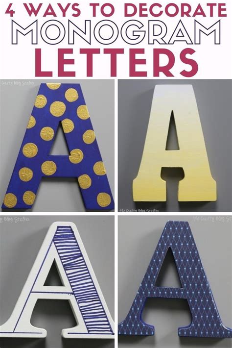 How To Decorate Monogram Letters For Wall Decor Diy Monogram