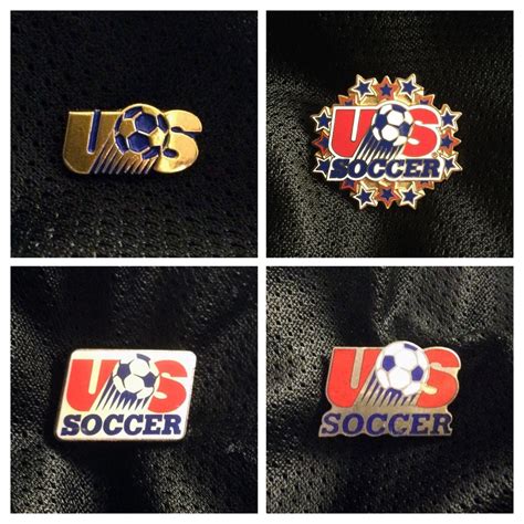 1993 1995 Us Soccer Federation Logo Pin Badges New World Fifa