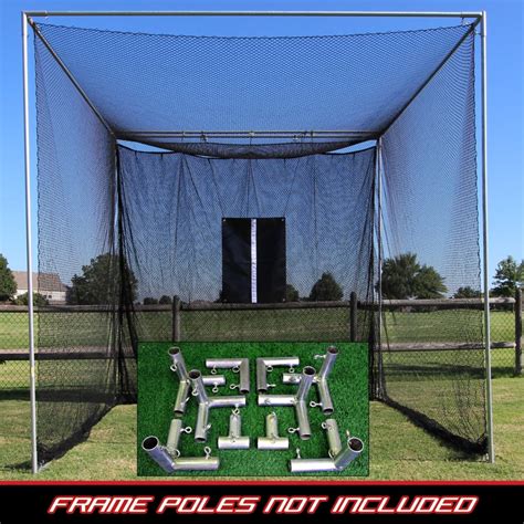 10 X 10 X 10 Master Golf Net With Frame Kit Poles Not Included