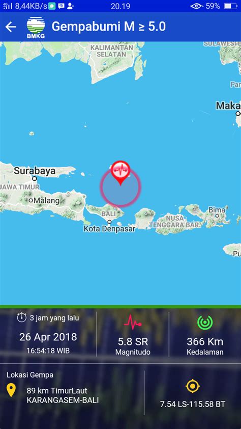 Gempa bumi Karangasem Bali hari ini 26 april 2018 | Portal ...