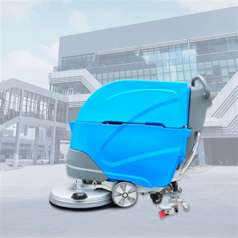 Automatic Hand Push Tile Washing Floor Scrubber Cleaner For Office