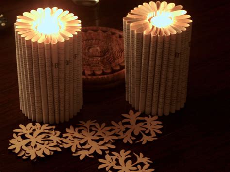 Freshly Found Book Paper Candles Book Folding Paper Folding Paper