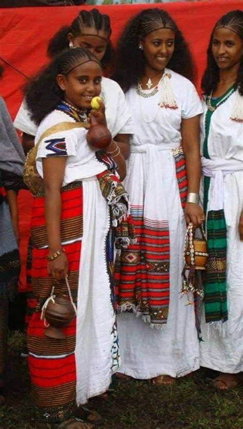 Wollo Amhara Traditional Dress Ethiopian Women Ethiopian Dress