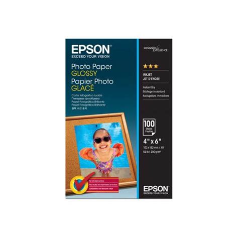 Epson Papier Photo 100 Feuilles 102 X 152 Mm 200 Gm²