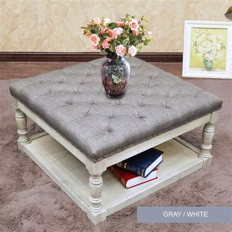 Maybe you would like to learn more about one of these? Shop Cairona Fabric 30-inch Tufted Shelved Ottoman (6 ...