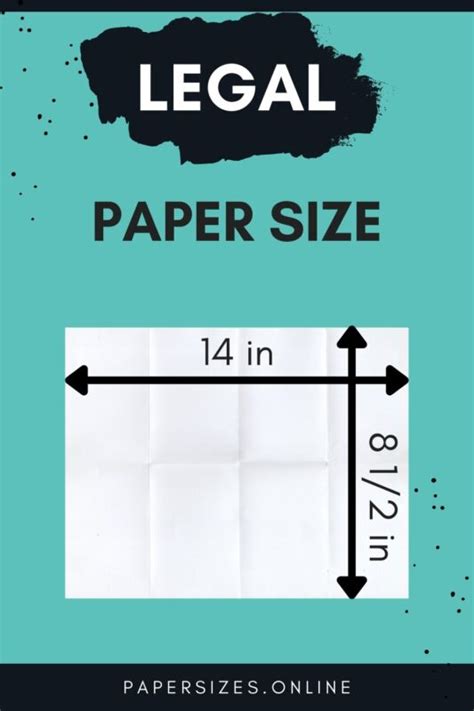 Legal Paper Size And Dimensions Paper Sizes Online