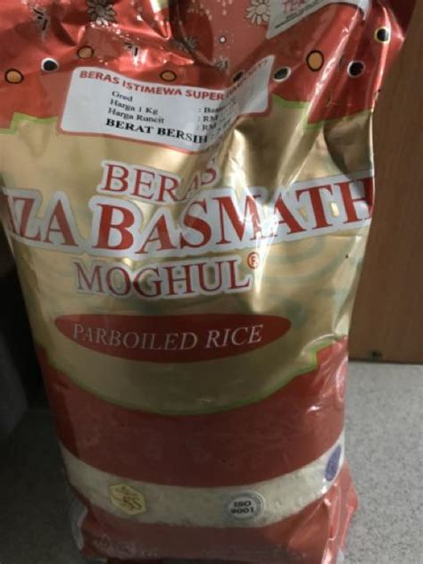 Katakan anda guna 2 cawan beras, maka airnya haruslah 3 cawan air. Faiza Beras Moghul Basmathi Parboiled Rice 2kg | Shopee ...