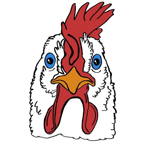 chicken face svg png and jpeg etsy