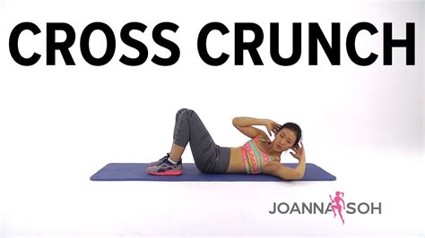 How To Do Cross Crunch Joanna Soh Youtube
