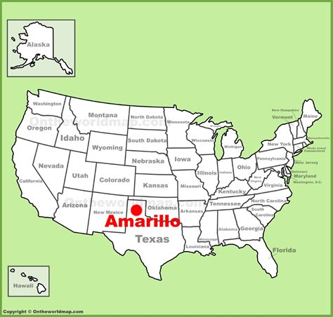 Amarillo Location On The Us Map