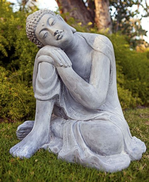 Peaceful Resting Buddha Garden Statue Made Of All Weather Resinstone