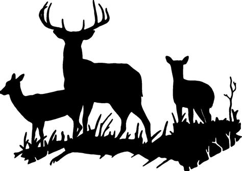 Deer head hunting buck wall decal home decor large 20 x 15. DEER BUCK DOE DEER FAMILY WALL DECAL HOME DECOR LARGE ...