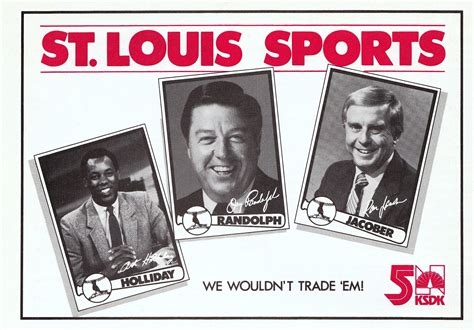 Ksdk Channel 5 St Louis Sports Advertisement 1982 Ksdk 5 On Your