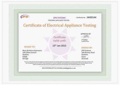 Easypat is used to print portable appliance testing certificates onto plain or company headed paper. SimplyPats User Forum View Topic Custom Designed PAT Testing Portable Appliance Certificate ...