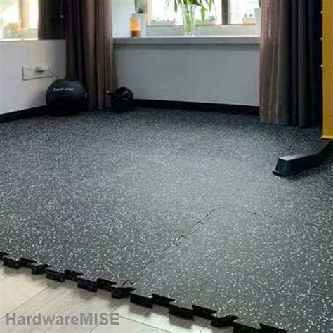 Buy Hardwaremise Interlocking Gym Mats 20mm Tiles Rubber Floor Fitness