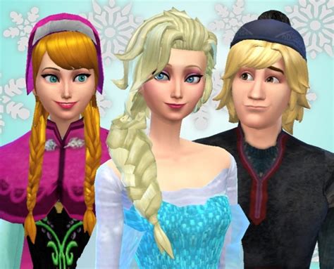 Elsa Anna And Kristoff By Mickeymouse254 At Mts Sims 4 Nexus