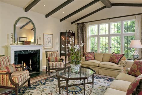 California Tudor Style Residential Remodel Traditional Living Room