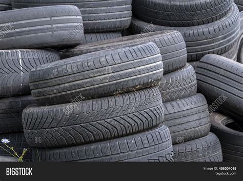 Old Car Tires Pile Image And Photo Free Trial Bigstock