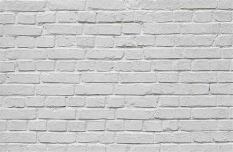 Premium Photo White Painted Brick Wall Background Texture Pattern