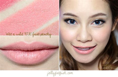 Lipstick Wet N Wild C Just Peachy Swatch Mega Last Lip Color Semi Matte Cream Finish