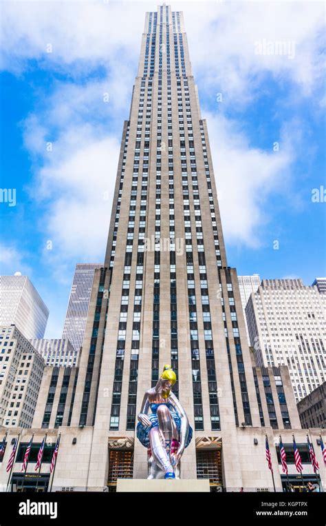 New York Usa New York Rockefeller Center Rockefeller Plaza Fifth Avenue