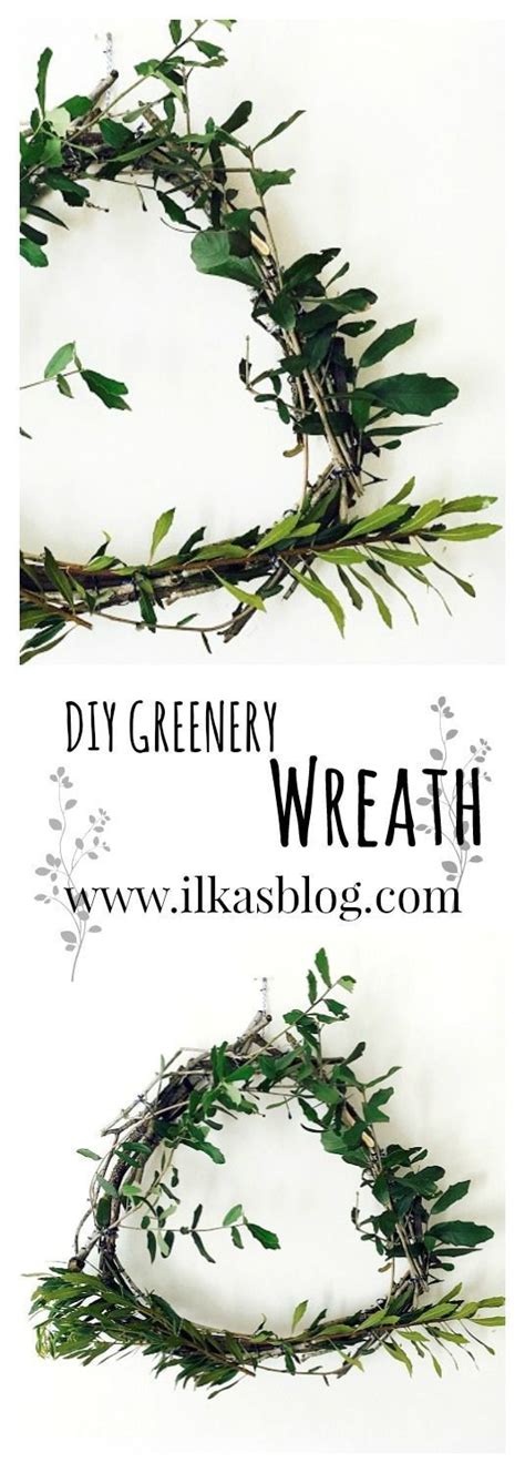 Diy Greenery Wreath Simple And Easy To Follow Instructions Greenery