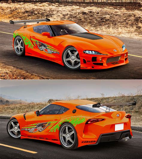 Архивировано 29 июня 2019 года. Orange 2020 Toyota Supra Captured Filming Scenes for Fast ...